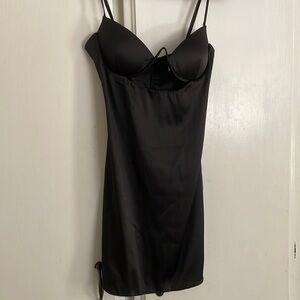 Babyboo Fashion Mini Black Dress with Underwire Cutout Size S